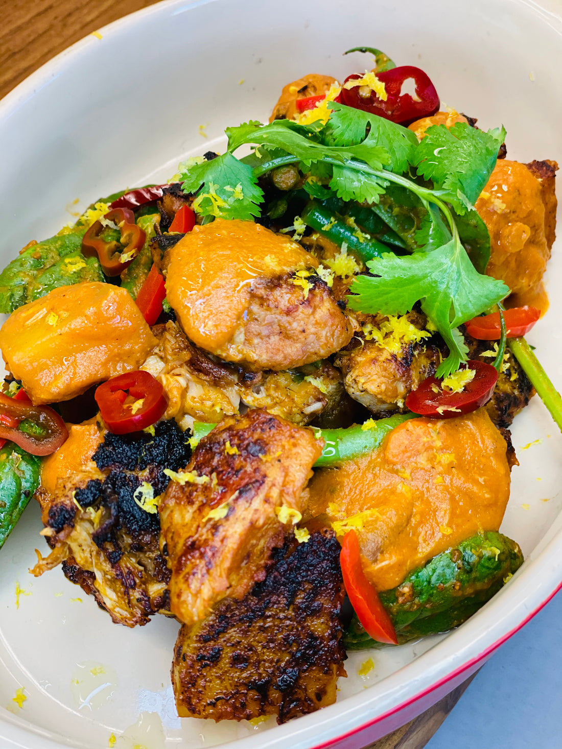 Menu for a delivery Tuesday August 17th