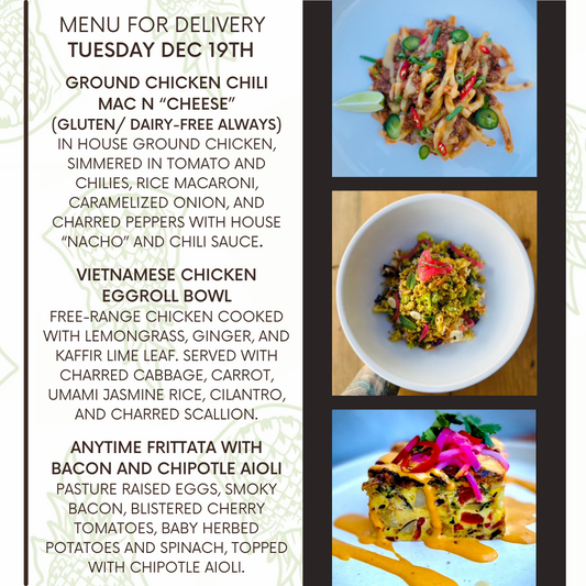 Final menu of 2023 , delivery December 19th