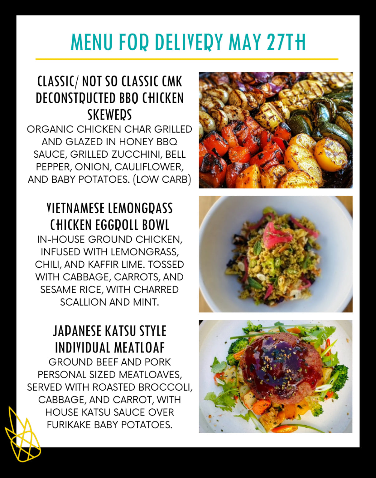 Weekly Menus – Clean Machine Kitchen