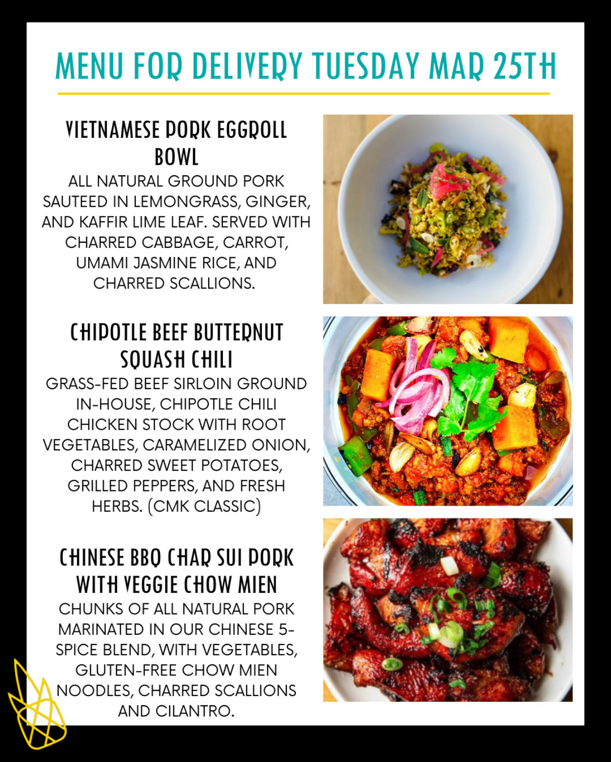 Weekly Menus – Clean Machine Kitchen